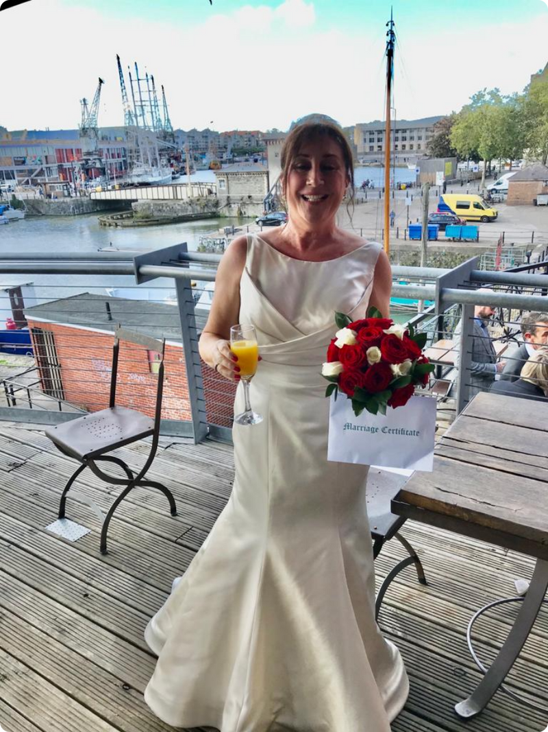 Penny Browning Perry Bride Photo close up